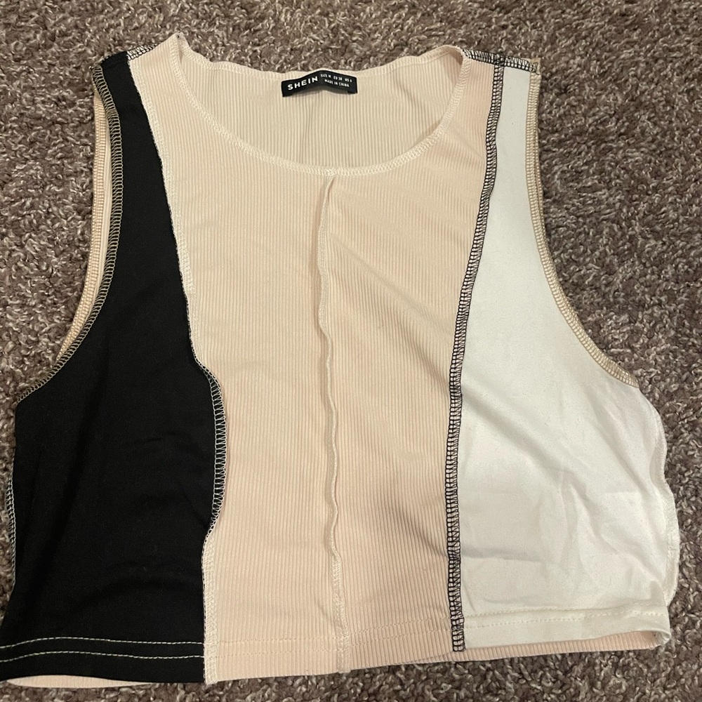 Color block tank top